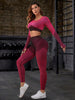 Striped Long Sleeve Top and Leggings Sports Set - Envie Attire
