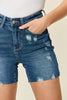 Judy Blue Full Size Tummy Control High Waist Denim Shorts - Envie Attire