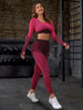 Striped Long Sleeve Top and Leggings Sports Set - Envie Attire