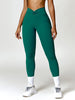 Twisted High Waist Active Pants with Pockets - Envie Attire